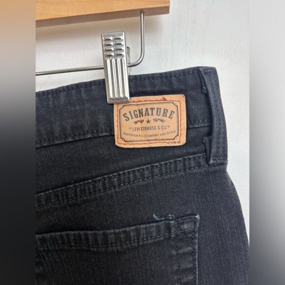 Levi Strauss Mid-Rise Bootcut Black Denim Jeans – Misses 14 Medium #0884 - Picture 8 of 9